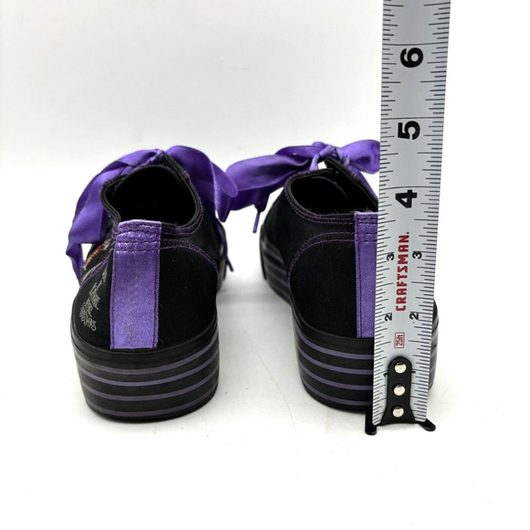 2003 Nightmare Before Christmas 10th Anniversary Black Purple Platform Sneaker 8 - Picture 9 of 16